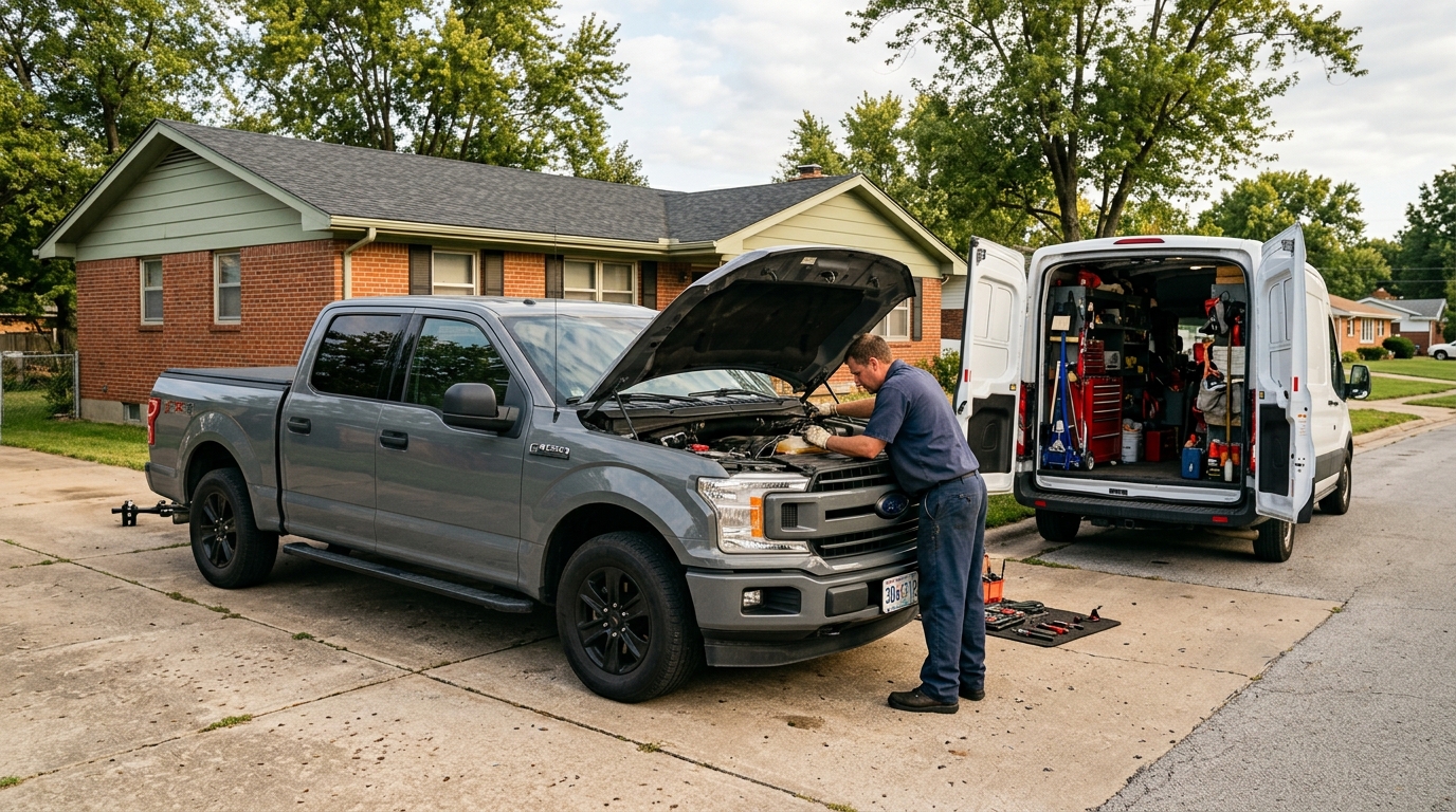 Mobile mechanic van on-site service in Springfield MO